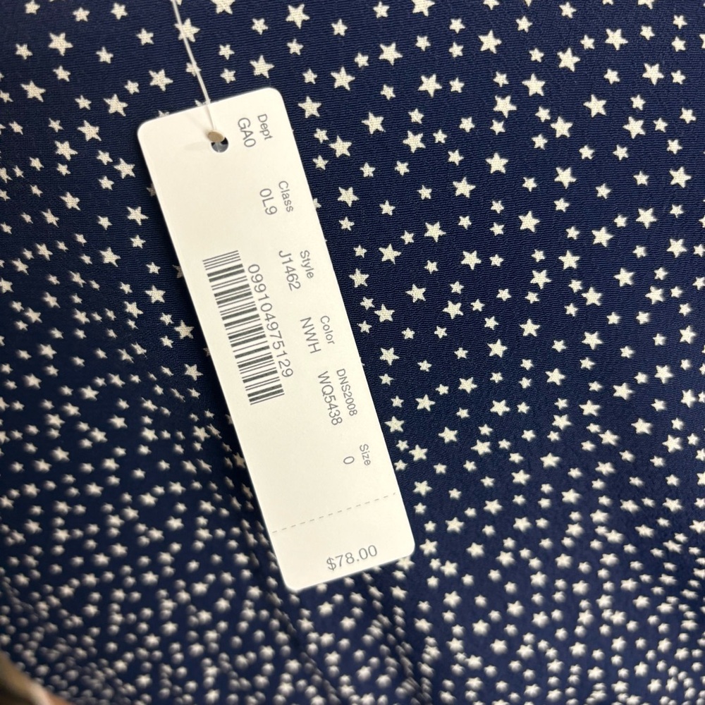 NEW J. Crew Navy Polka Dot Women's Top - Picture 11 of 12